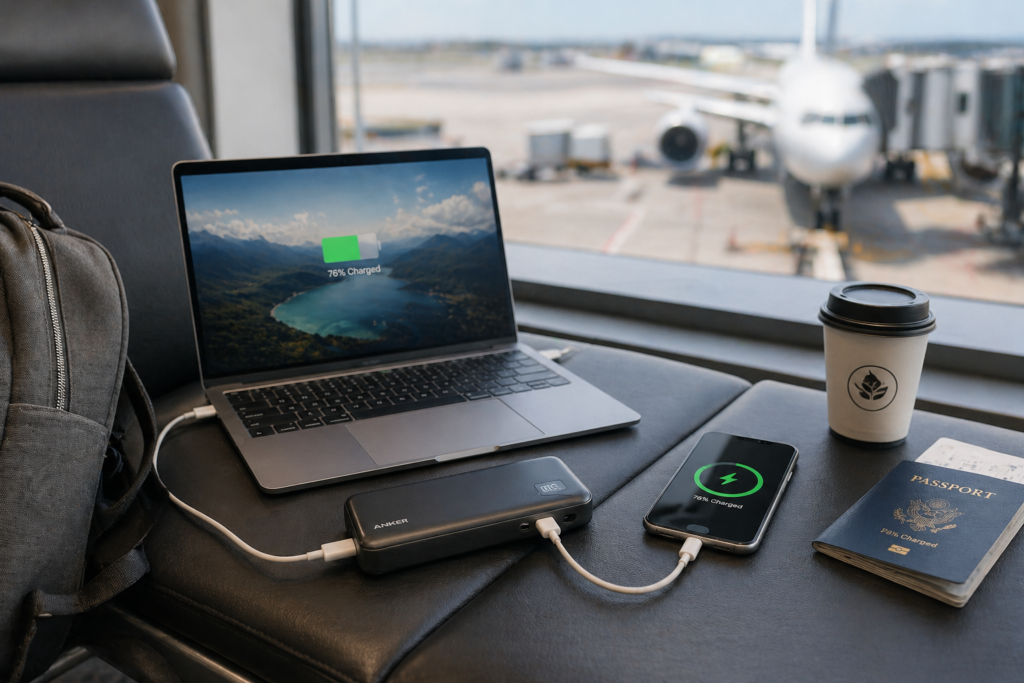 Must-have portable power bank charging devices during travel